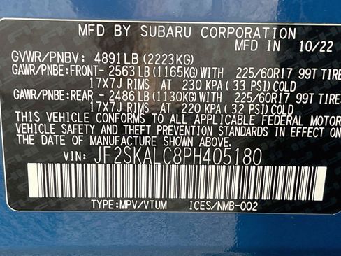 Certified 2023 Subaru Forester Wilderness AWD/4WD image 34