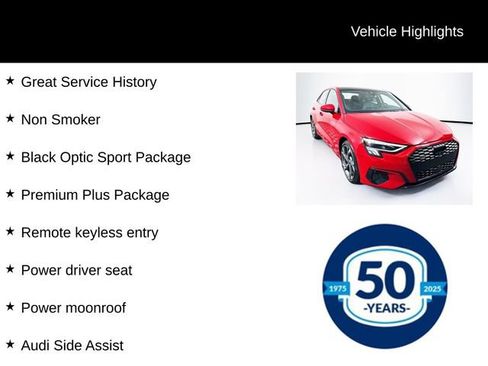Used 2023 Audi A3 2.0T Premium Plus w/ Premium Plus Package image 7