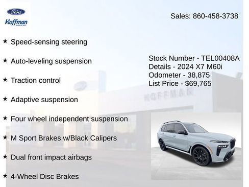 Used 2024 BMW X7 M60i w/ Executive Package AWD/4WD image 30
