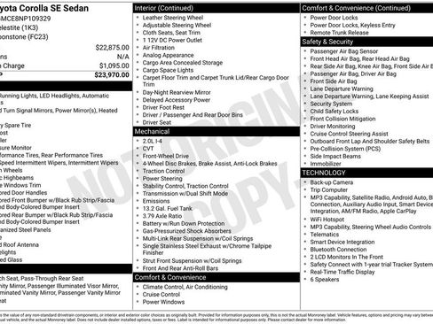 Certified 2022 Toyota Corolla SE FWD image 28