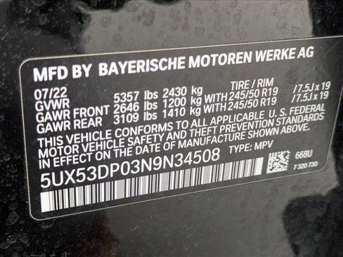 Used 2022 BMW X3 xDrive30i w/ Premium Package 2 AWD/4WD image 16