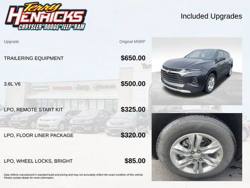Used 2021 Chevrolet Blazer LT w/ LPO, Floor Liner Package FWD image 7