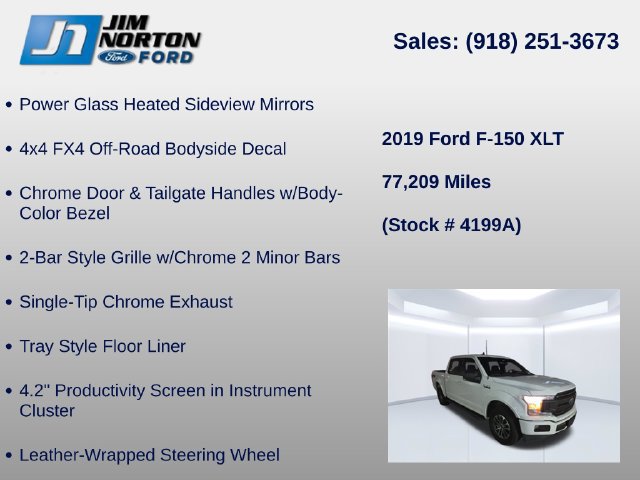 Used 2019 Ford F150 XLT w/ Equipment Group 302A Luxury AWD/4WD image 16