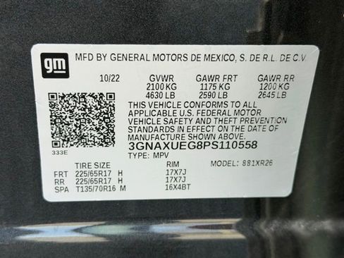 Certified 2023 Chevrolet Equinox LT AWD/4WD image 23