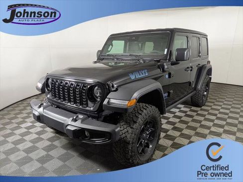 Certified 2025 Jeep Wrangler Unlimited Sport S 4xe AWD/4WD image 1