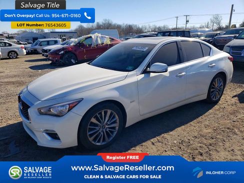 Used 2018 INFINITI Q50 Luxe w/ Essential Package (3.0T Luxe) AWD/4WD image 1
