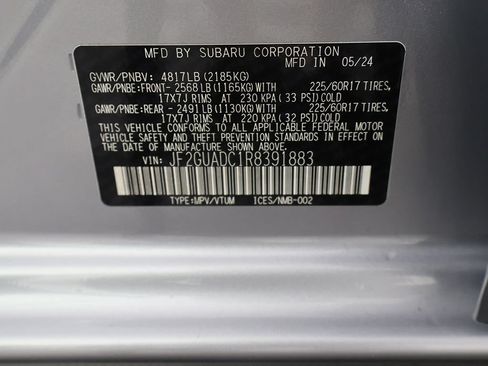 Used 2024 Subaru Crosstrek 2.0i Premium AWD/4WD image 43
