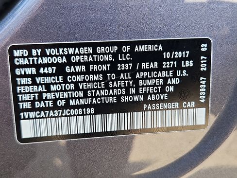Used 2018 Volkswagen Passat 2.0T SEL Premium image 26