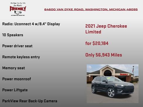 Used 2021 Jeep Cherokee Limited image 5