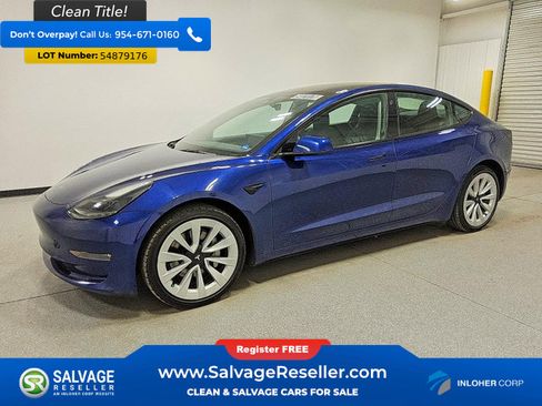 Used 2022 Tesla Model 3 Long Range AWD/4WD image 1