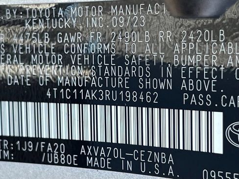 Certified 2024 Toyota Camry LE FWD image 24