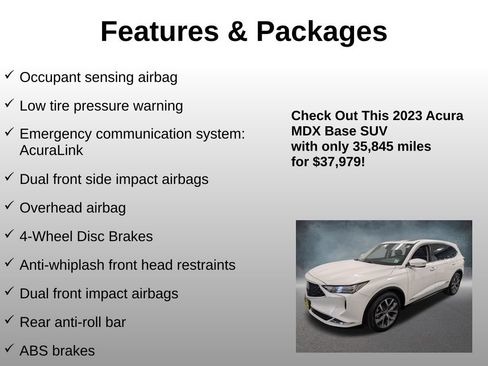 Used 2023 Acura MDX SH-AWD w/ Technology Package image 20