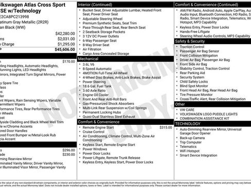 Certified 2023 Volkswagen Atlas Cross Sport SE AWD/4WD image 39