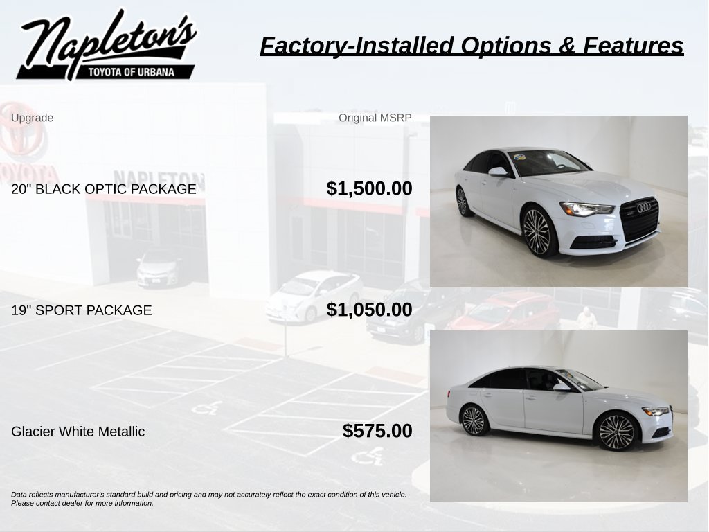 Used 2018 Audi A6 2.0T Premium w/ 20" Black Optic Package AWD/4WD image 4