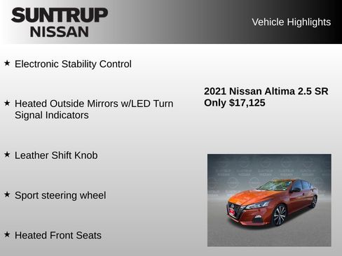Used 2021 Nissan Altima 2.5 SR w/ SR Premium Package FWD image 16