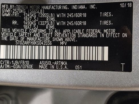 Used 2019 Toyota Highlander LE FWD image 33