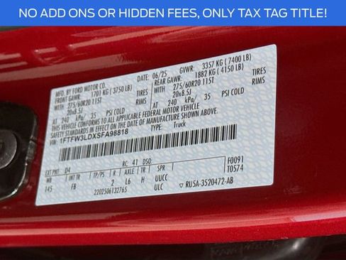 New 2025 Ford F150 XLT w/ Equipment Group 302A MID image 32