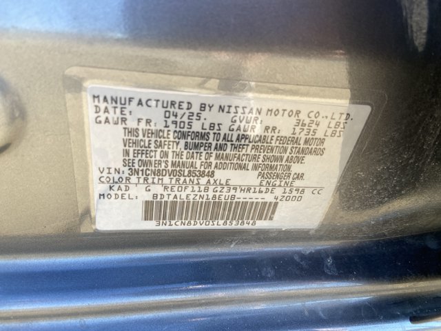 Used 2025 Nissan Versa S w/ Trunk Package FWD image 41