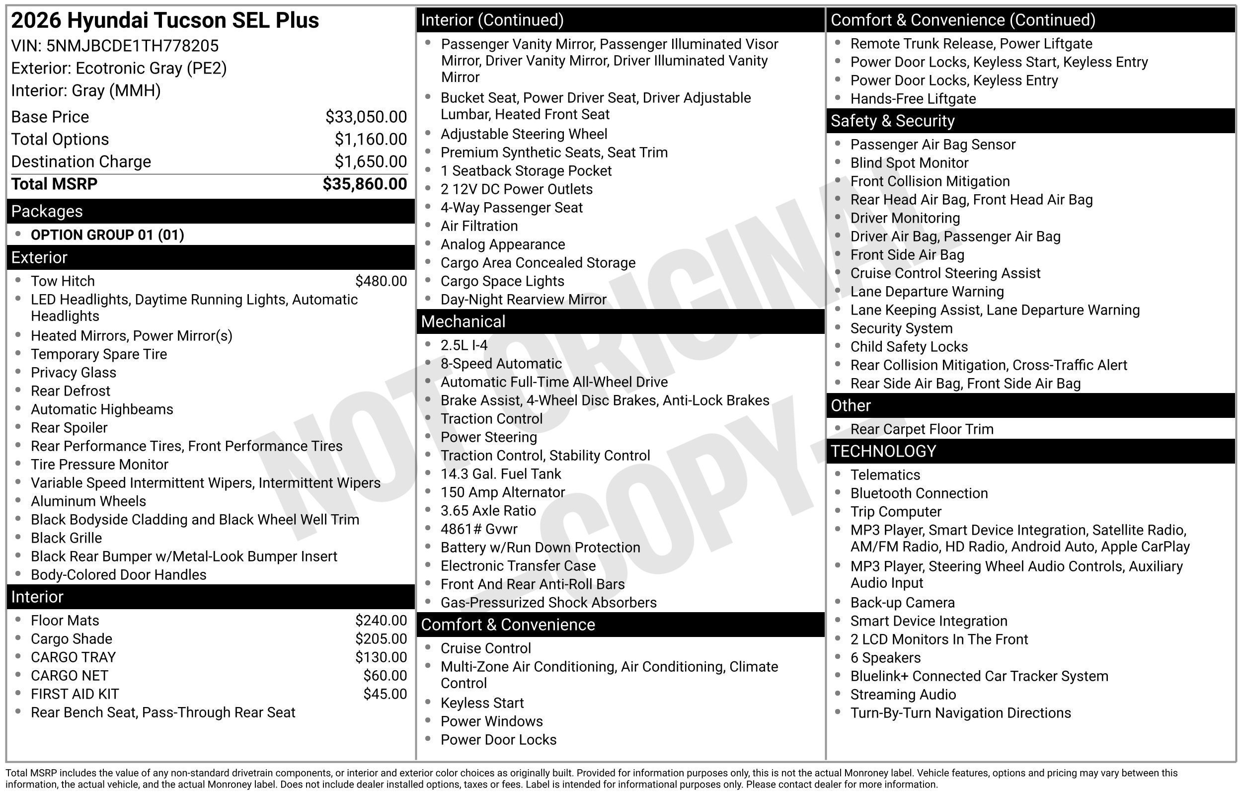 New 2026 Hyundai Tucson SEL Plus AWD/4WD image 5