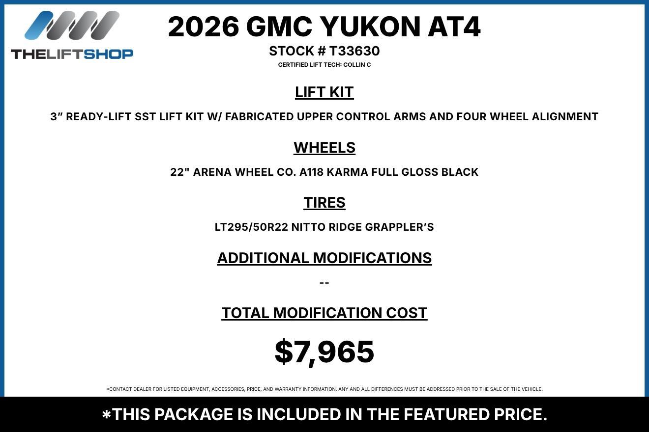 Used 2026 GMC Yukon AT4 AWD/4WD image 2