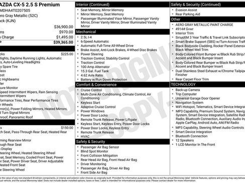 New 2026 MAZDA CX-5 2.5 S w/ Premium Package AWD/4WD image 34