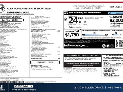 Used 2018 Alfa Romeo Stelvio Ti Sport image 31