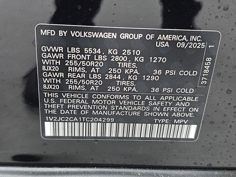 New 2026 Volkswagen Atlas Cross Sport SE FWD image 36