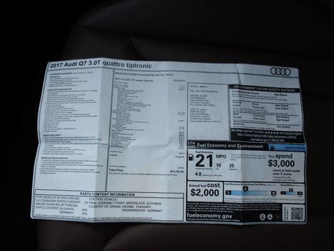 Used 2017 Audi Q7 3.0T Prestige w/ Prestige Package image 53