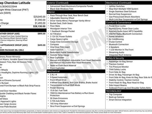 Used 2019 Jeep Cherokee Latitude w/ Cold Weather Group FWD image 22