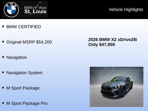 Used 2026 BMW X2 xDrive28i AWD/4WD image 9