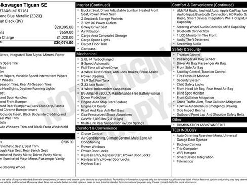 Used 2020 Volkswagen Tiguan SE image 34