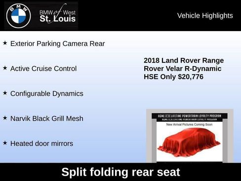 Used 2018 Land Rover Range Rover Velar R-Dynamic HSE image 37