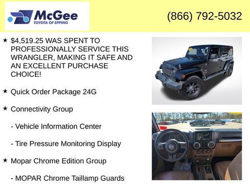 Used 2015 Jeep Wrangler Unlimited Sahara w/ Dual Top Group image 16