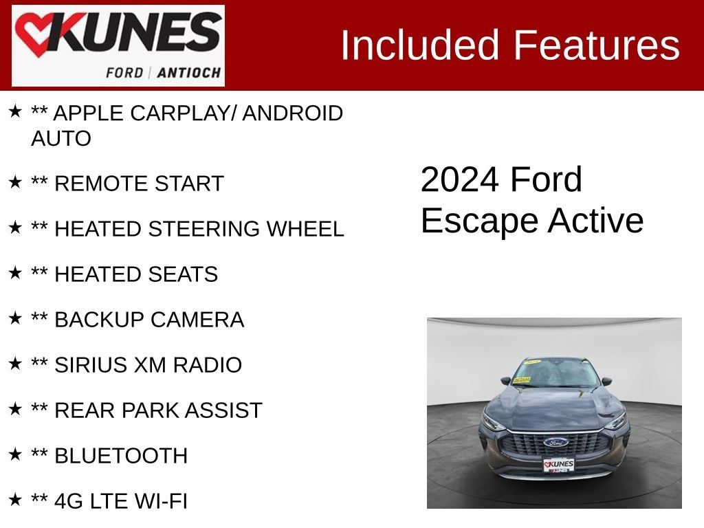 Used 2024 Ford Escape Active AWD/4WD image 3