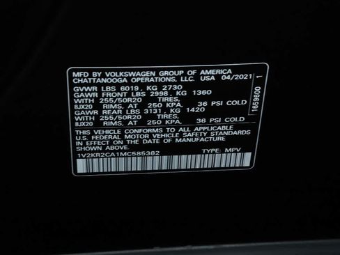 Used 2021 Volkswagen Atlas SE w/ Panoramic Sunroof Package AWD/4WD image 23