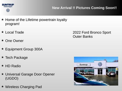 Used 2022 Ford Bronco Sport Outer Banks w/ Tech Package AWD/4WD image 2