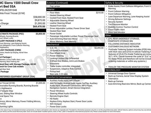 Used 2019 GMC Sierra 1500 Denali w/ Denali Ultimate Package AWD/4WD image 42