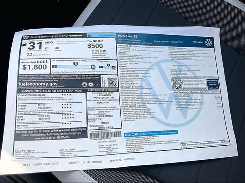 New 2026 Volkswagen Taos SE FWD image 22