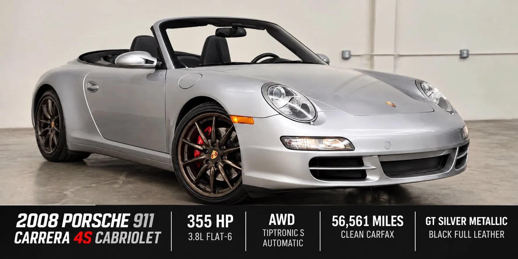 Used 2008 Porsche 911 Carrera 4S AWD/4WD image 1