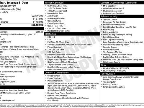 Used 2024 Subaru Impreza 2.0i image 6