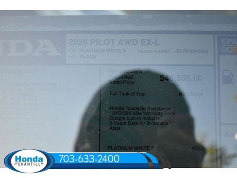 New 2026 Honda Pilot EX-L image 38