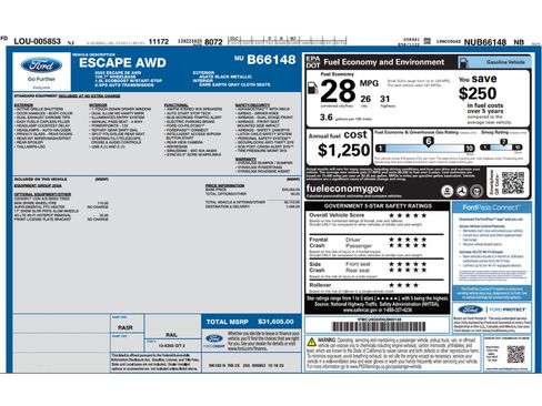 Used 2022 Ford Escape SE AWD/4WD image 2