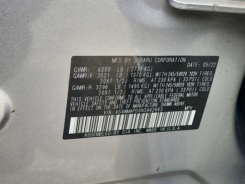 Used 2022 Subaru Ascent Limited w/ Technology Package AWD/4WD image 27