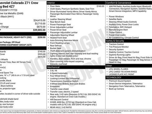 Used 2015 Chevrolet Colorado Z71 AWD/4WD image 36