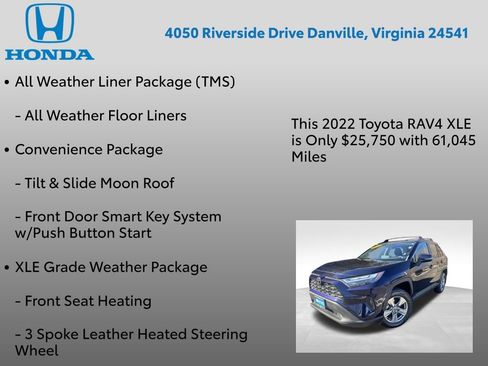 Used 2022 Toyota RAV4 XLE w/ Convenience Package image 7