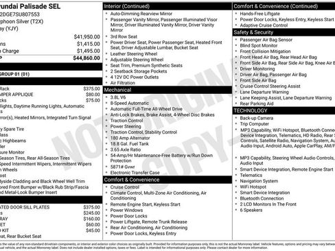Certified 2025 Hyundai Palisade SEL AWD/4WD image 32