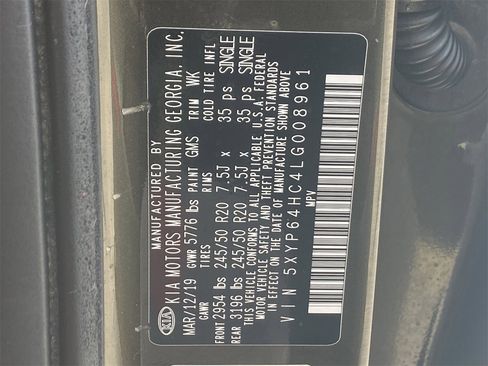 Used 2020 Kia Telluride S w/ S 8 Passenger Seating Package image 33