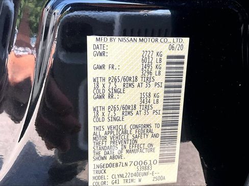 Used 2020 Nissan Frontier SV AWD/4WD image 37