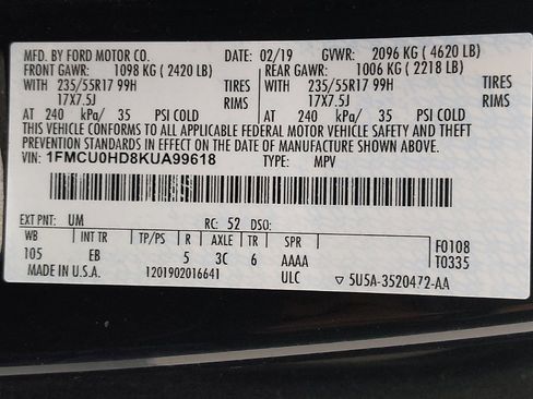 Used 2019 Ford Escape SEL FWD image 33
