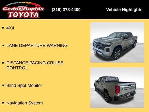 Used 2023 Chevrolet Colorado Z71 w/ Z71 Convenience Package 2 AWD/4WD image 23
